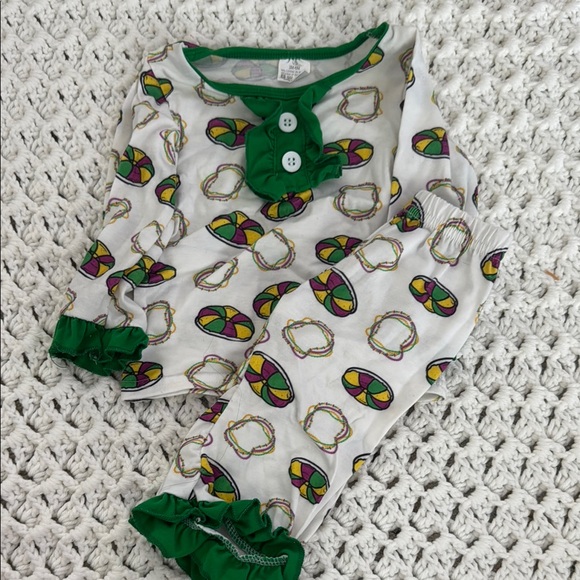 Colorful Patterned Pajama Set - Picture 1 of 1